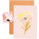 DIY Card, crafted nature pink