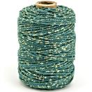 Cotton cord luxe, gold / steel blue