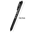 Erasable ballpoint pen, black 