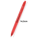 Gel ink ballpoint pen, 0,7 red