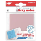 Sticky notes transaparent 75x75mm pink