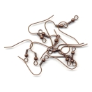 French ear Wires, l-18mm antique copper12pcs