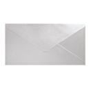 Envelopes 80x160mm, 10pcs, pearl light silver