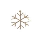 TAG GLITTER SNOWFLAKE S, GOLD