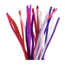 Pipe Cleaners, thickness 6 mm, purple-pink, 25 pcs