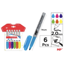 Textile Marker set, 6pcs