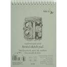 Visandiplokk SMLT A4, 50l, 185gr bristol spiraal