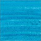 Chenille stick 50cm, thickness 9 mm, cyan, 10pcs