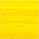 Chenille stick 50cm, thickness 9 mm, yellow, 10pcs