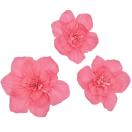 Crepe Paper Blossoms, Neon Pink, L/M, FSC MIX