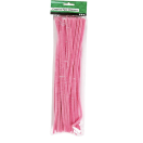 Pipe Cleaners, thickness 6 mm, pink, 50pcs