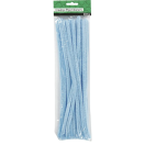 Chenille, thickness 9 mm, light blue 25pcs